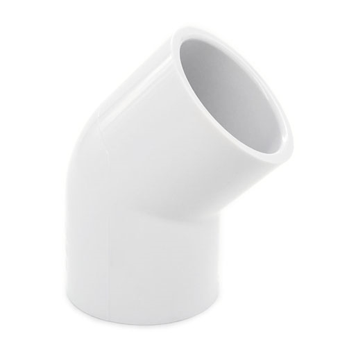 COUDE EN PVC40 45 DEGRÉS COLLÉ