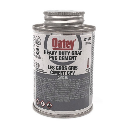 COLLE À PVC GRISE